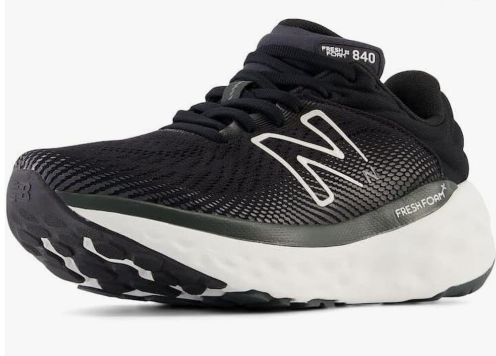 New Balance Women's Fresh Foam X 840F V1 Running Shoe, Black/Magnet, 7.5 M